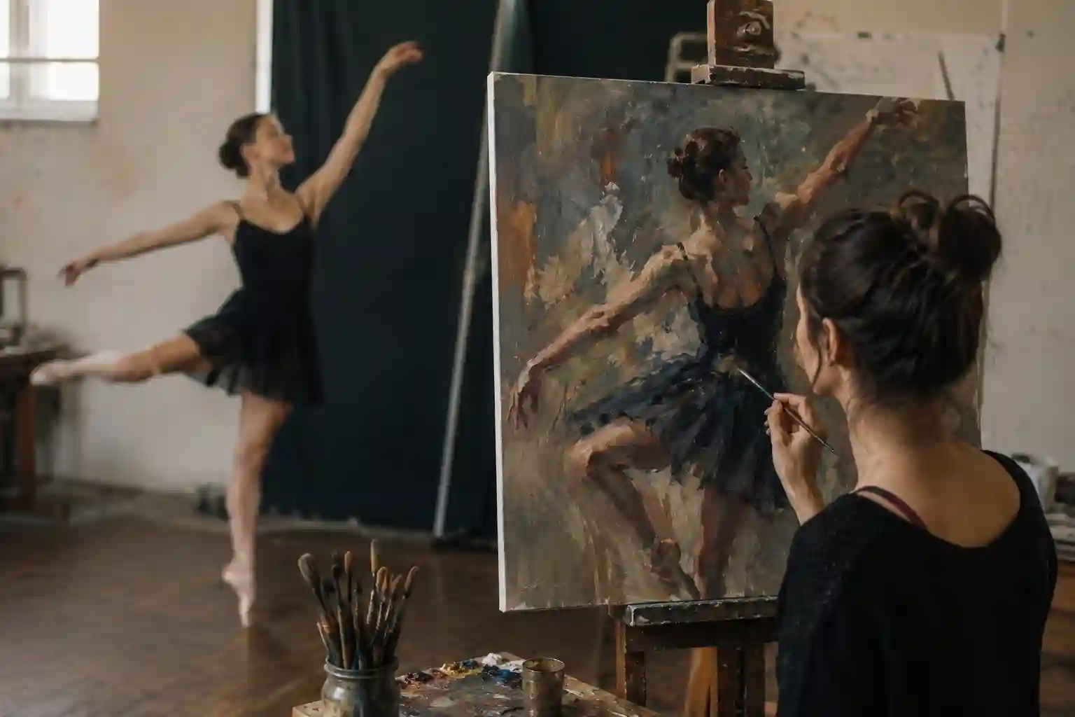 pittura incontra la danza